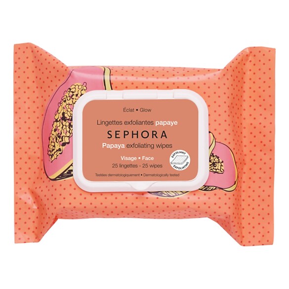 Chusteczki do demakijażu i peelingu - 25 chusteczek, SEPHORA COLLECTION